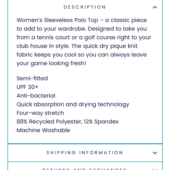 InPhorm Pique Ava S/L Polo-Midnight Print/white size Medium - Picture 10 of 10